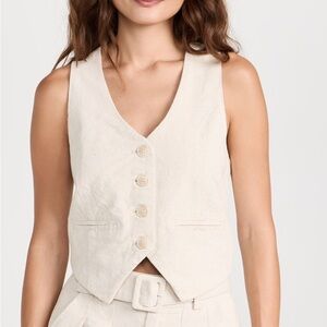 BlankNYC Linen Vest Medium
